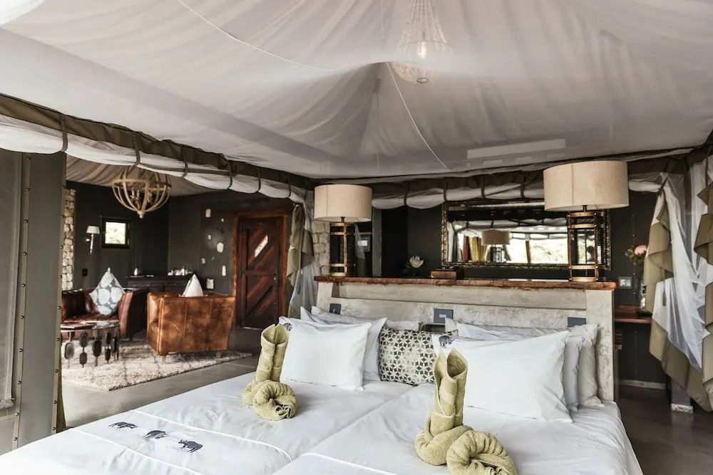 Edles Schlafzimmer im Premium Chalet mit luxuriöser Innenausstattung