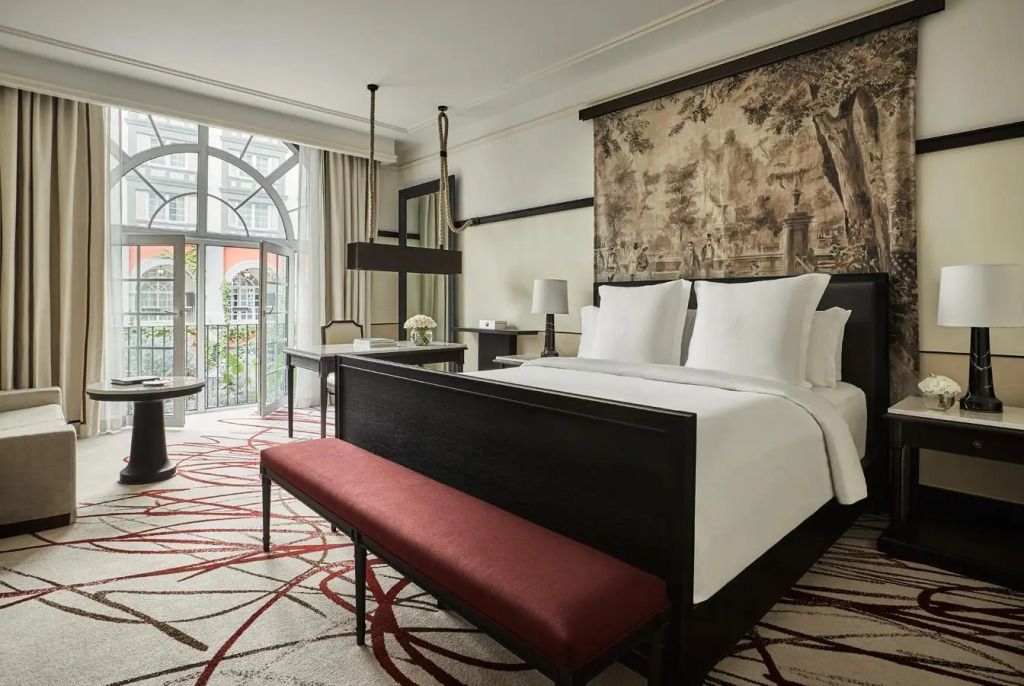 Elegantes Premier Doppelzimmer mit Doppelbett und stilvollem Dekor