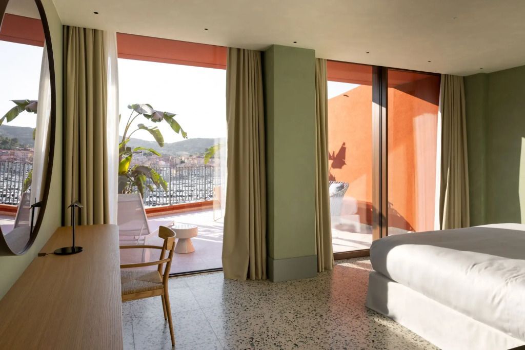 Meerblick von Balkon aus dem Deluxe Einzel Zimmer