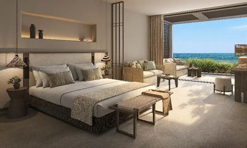 Luxuriöse Junior-Suite mit Meerblick und Balkon