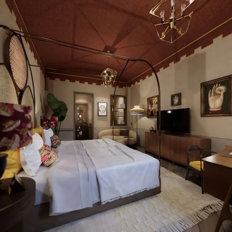Großzügige Suite mit modernem Design und großem Bett