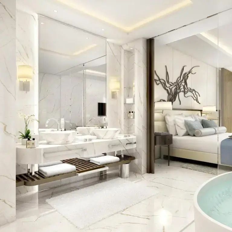 Luxuriöses Badezimmer mit eleganter Gestaltung im Atlantis The Royal Palm Jumeirah