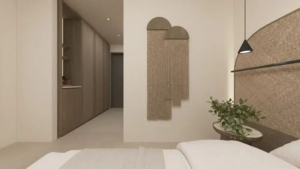 Wanddekoration und Schränke im Standard Zimmer setzen elegante Akzente.