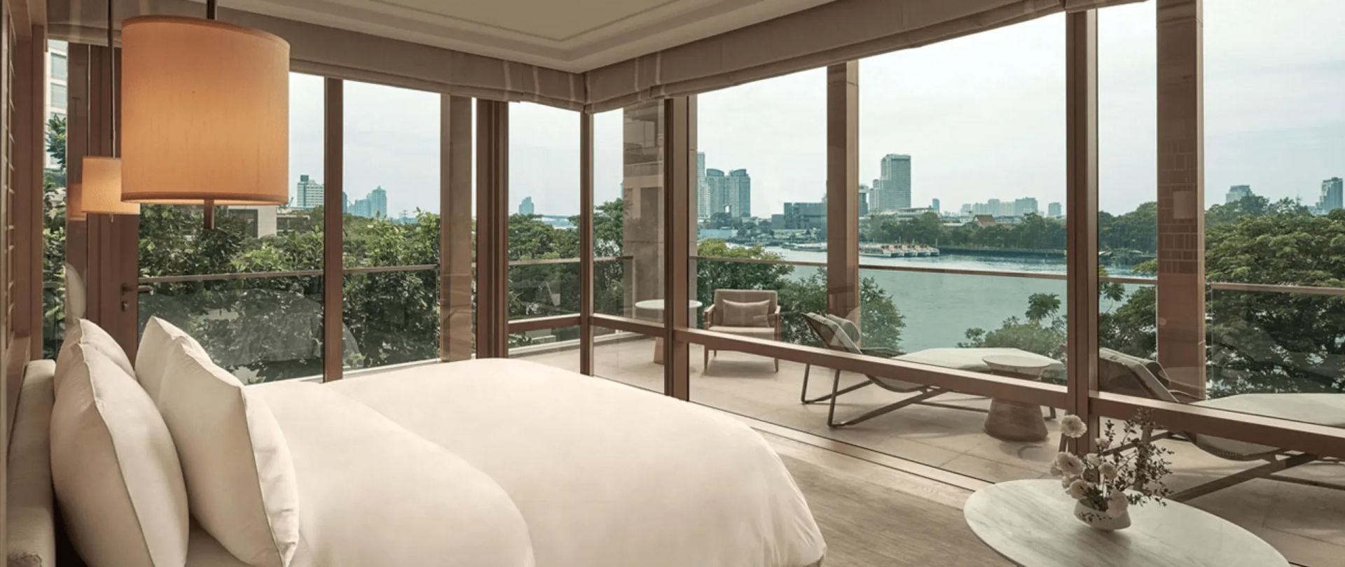 Capella Bangkok Zimmer mit Stadtblick