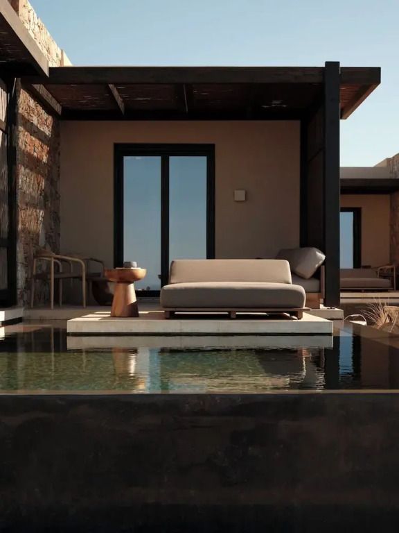 Luxuriöse Suite mit Pool und Lounge auf der Terrasse