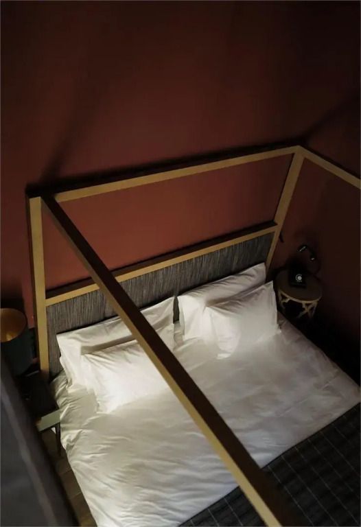 Himmelbett von oben fotografiert im Deluxe Cape Town Zimmer
