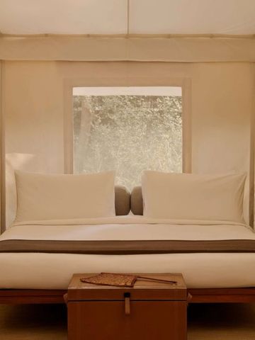 Luxuriöses Zeltzimmer mit Kingsize-Bett im Hotel Aman-i-Khas