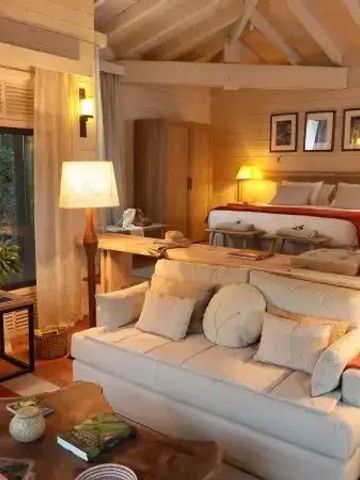 Stilvoll eingerichtetes Zimmer mit großzügigem Wohnbereich