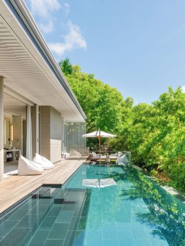 Luxuriöse Villa mit privatem Pool und Terrasse im Grünen im Cheval Blanc Seychelles