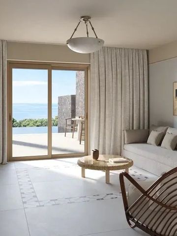 Wohnbereich mit modernem Design und Meerblick