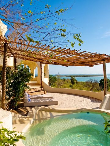 Private Terrasse mit Whirlpool und Meerblick