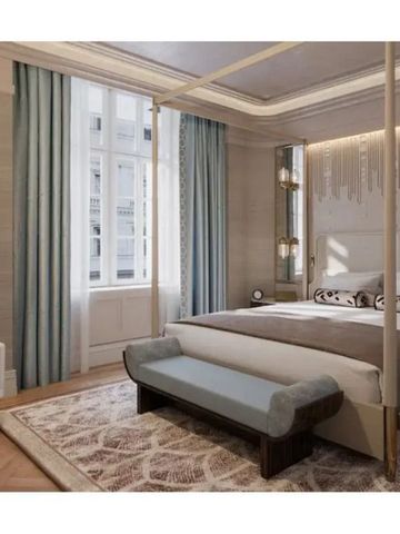 Luxuriöses Schlafzimmer mit Himmelbett im Mandarin Oriental Vienna