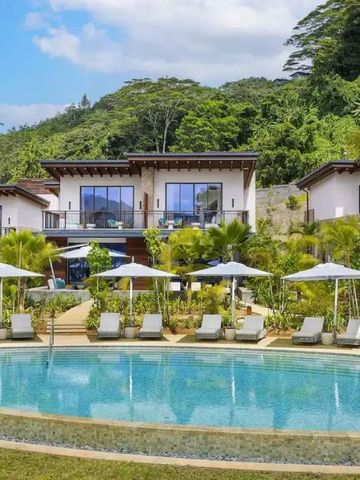 Luxuriöse Villen mit Infinity-Pool und tropischer Umgebung im Mango House Seychelles