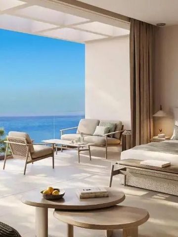 Modernes Zimmer mit Meerblick und eleganter Einrichtung