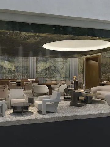 Moderne Lobby mit exklusivem Design und luxuriöser Ausstattung