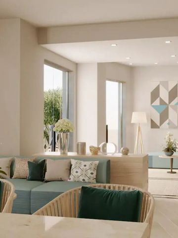 Heller, elegant eingerichteter Wohnbereich mit modernen Möbeln