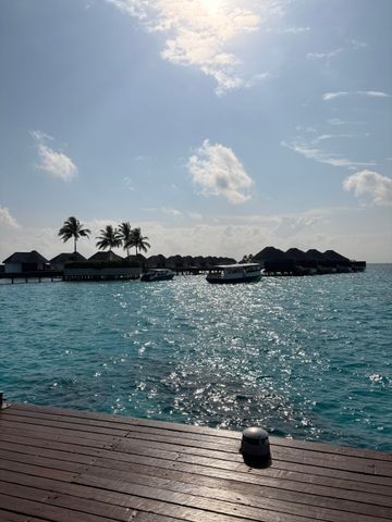 Sonne pur auf den Malediven