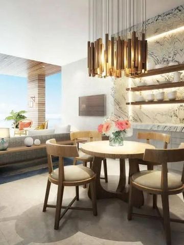 Gemütlicher Wohnbereich mit Essplatz und Meerblick