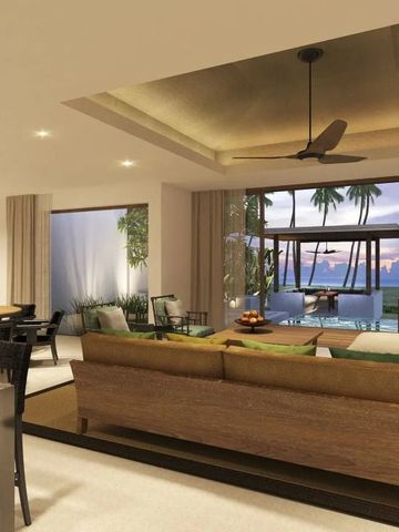 Eleganter Wohnbereich mit Meerblick und luxuriösem Interieur