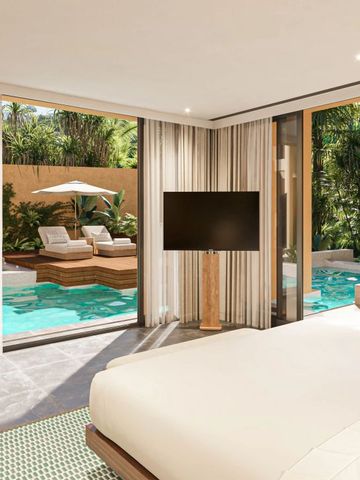 Luxuriöses Zimmer mit direktem Zugang zum privaten Pool