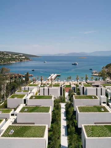 Moderne Architektur mit Blick auf das Meer und das Panorama.
