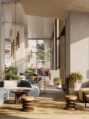 Moderne Hotel-Lounge mit eleganter Einrichtung und natürlichen Materialien