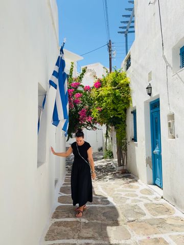 Sarah Schröter auf Paros
