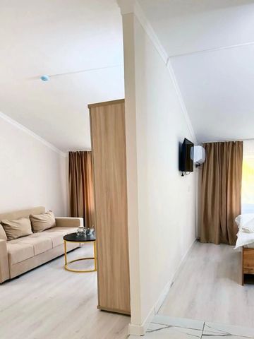 Elegante Suite mit Sofa und modernem Dekor