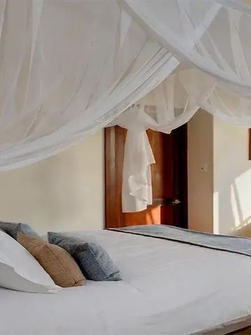 Gemütliches Schlafzimmer mit Baldachin und natürlichem Licht im Grootbos Private Nature Reserve