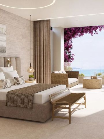 Geräumiges Zimmer mit Meerblick und elegantem Lounge-Bereich im Innenraum.