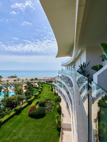 Seitliche Ansicht der Balkone mit Meerblick im Maxx Royal Belek