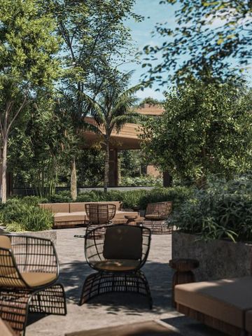 Gemütliche Sitzbereiche im Garten mit modernen Möbeln und viel Grün