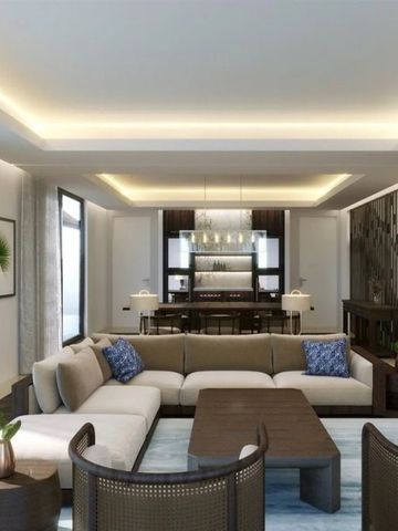 Moderner Wohnbereich mit offener Raumgestaltung und eleganten Möbeln