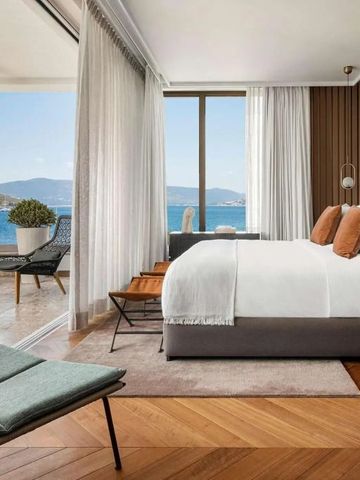 Hotelzimmer mit Meerblick und luxuriöser Terrasse