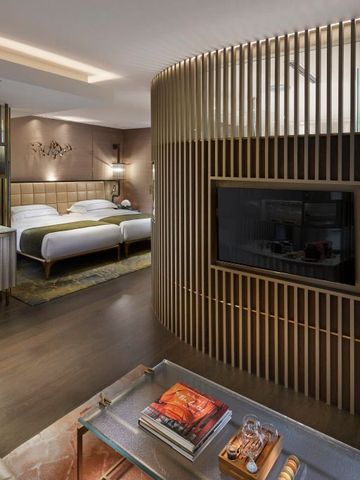 Geräumige Suite mit stilvoller Einrichtung und modernen Annehmlichkeiten.