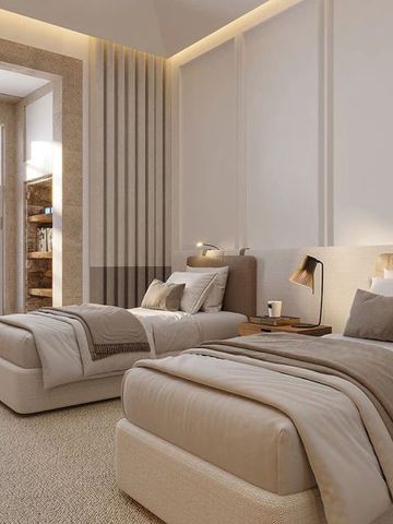 Elegantes Doppelzimmer mit luxuriösem Dekor