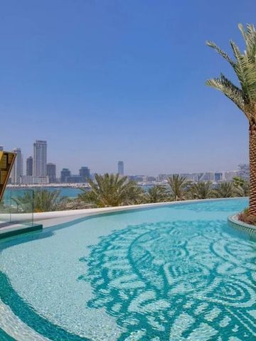 Spektakulärer Infinity Pool mit Skyline-Blick im W Dubai Mina Seyahi