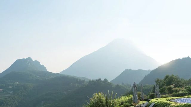 Bergblick des Resorts