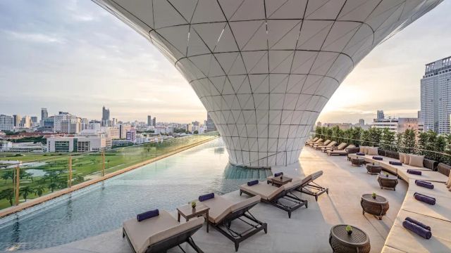 Waldorf Astoria Bangkok Ausblick auf die Stadt