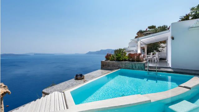 Andronis Luxury Suites Pool mit Meerblick