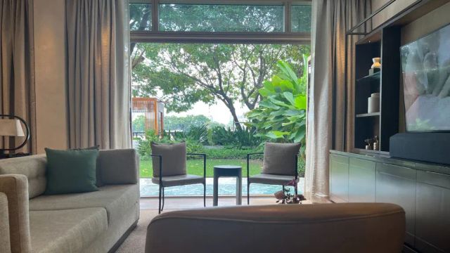Capella Bangkok Villa Wohnzimmer