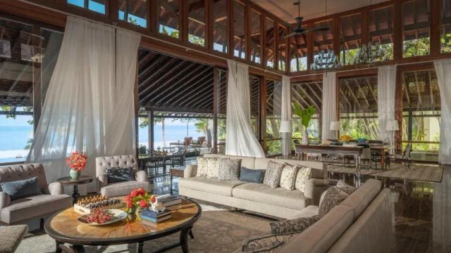 Offene Strandvilla Wohnzimmer