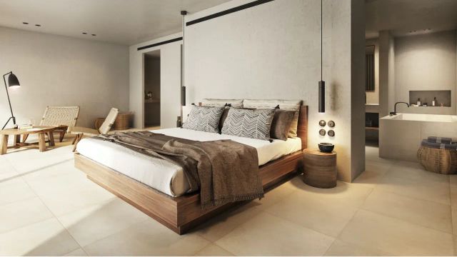 OKU Ibiza Junior Suite mit warmer Inneneinrichtung