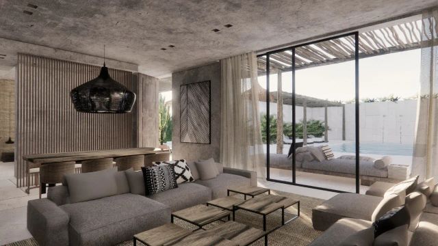 OKU Ibiza private Villa mit großem Wohnbereich
