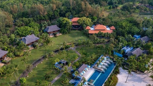 Strand Resort Vogelperspektive