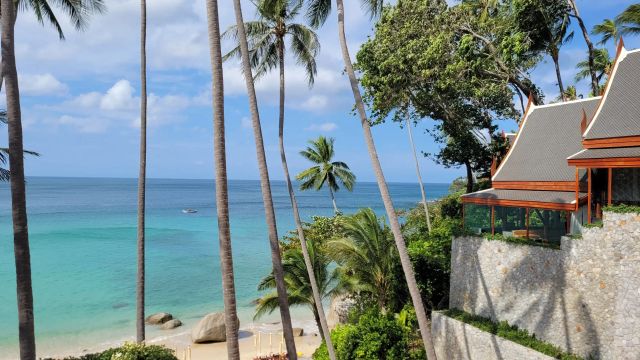 Amanpuri Meer und Palmen