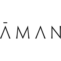 Aman Logo mit charakteristischer Typografie