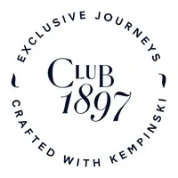 Club 1897 Logo mit Schriftzug Exclusive Journeys, Crafted with Kempinski