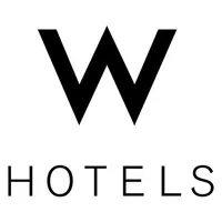Minimalistisches Logo mit großem 'W' und 'HOTELS' darunter