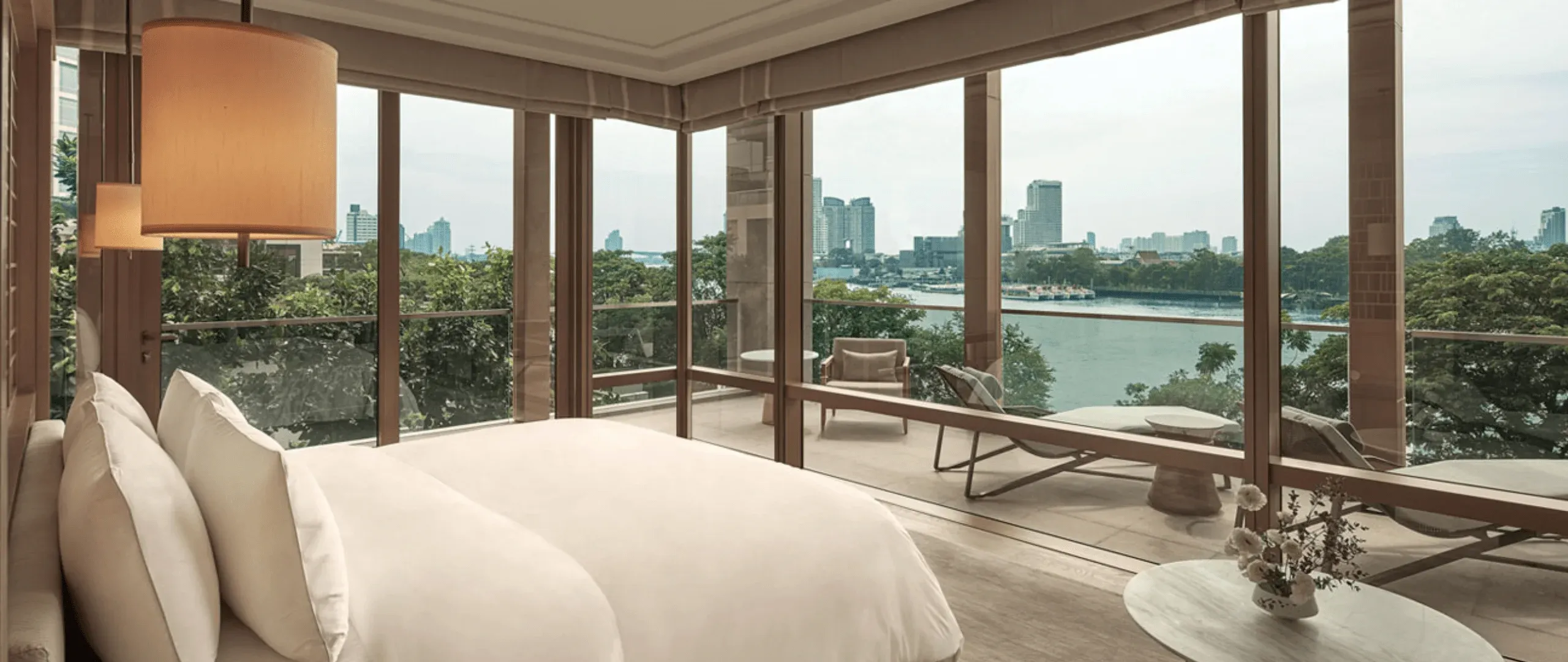 Capella Bangkok Zimmer mit Stadtblick